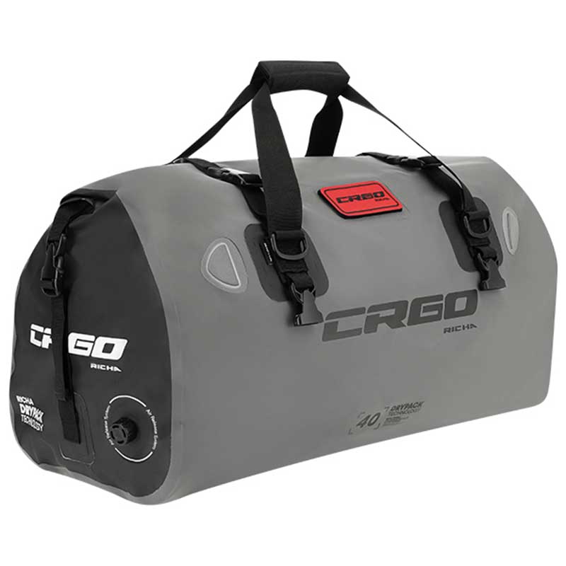CRGO By Richa Major Grey 40L Duffel Roll Top Waterproof Bag