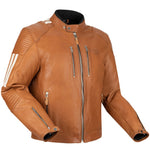 Segura Orion Waterproof Leather Jacket Camel White