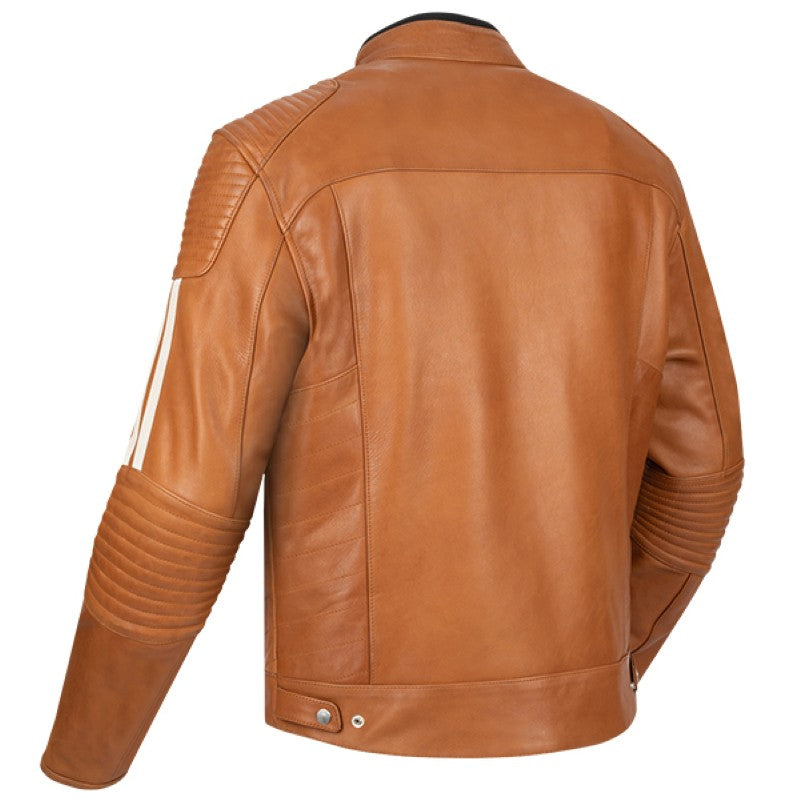 Segura Orion Waterproof Leather Jacket Camel White