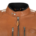 Segura Orion Waterproof Leather Jacket Camel White