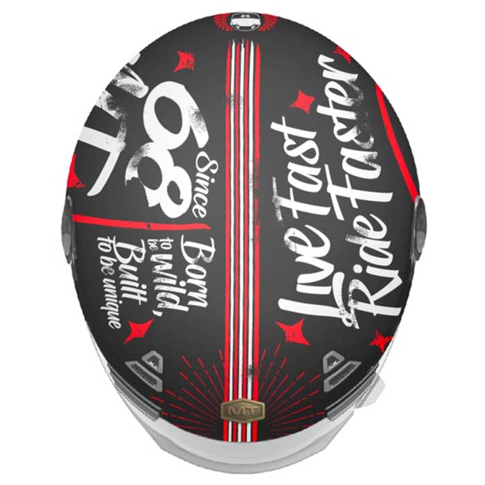 MT Jarama SV Art B5 Matt Black Red