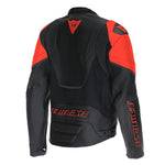 Dainese Racing 5 Leather Jacket Black Fluo Red