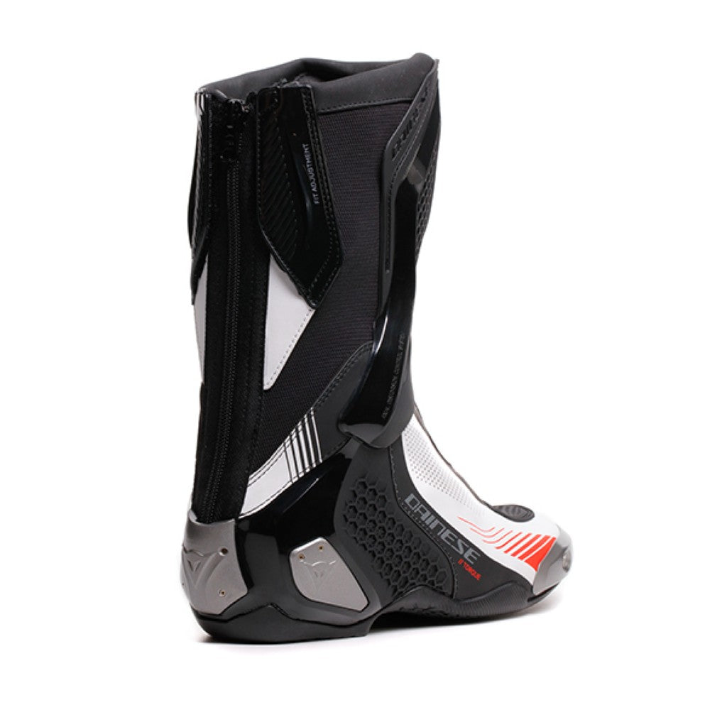 Dainese Torque 4 Air Boots Black White Fluo Red