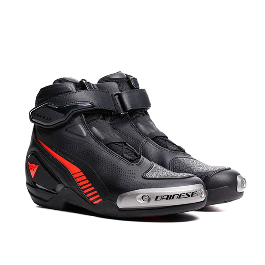 Dainese Superya Shoes Black Fluo Red