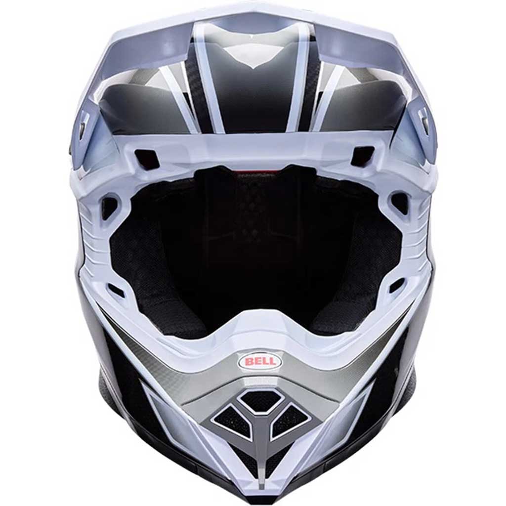 Bell Moto-10 Spherical Grid White Black Grey