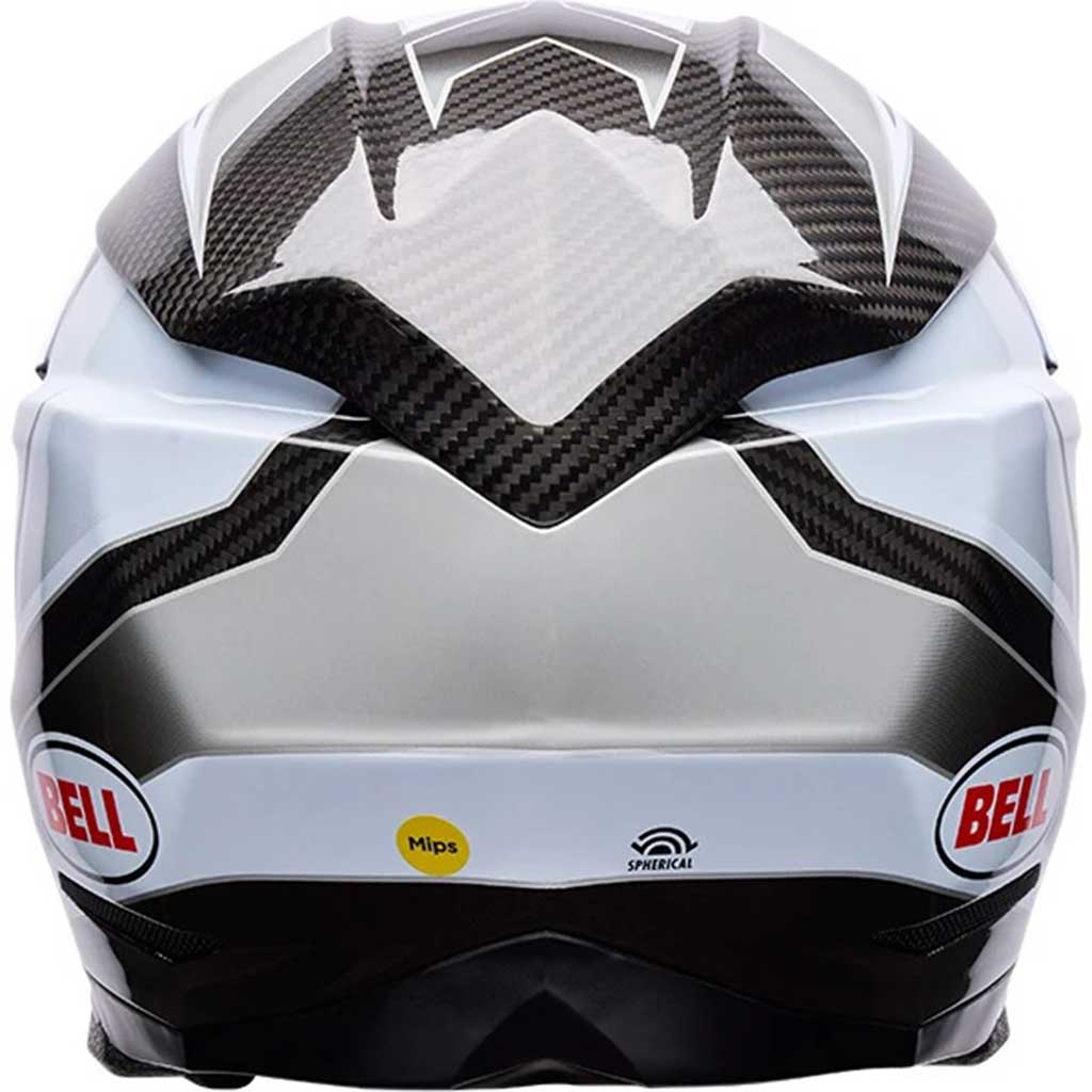 Bell Moto-10 Spherical Grid White Black Grey
