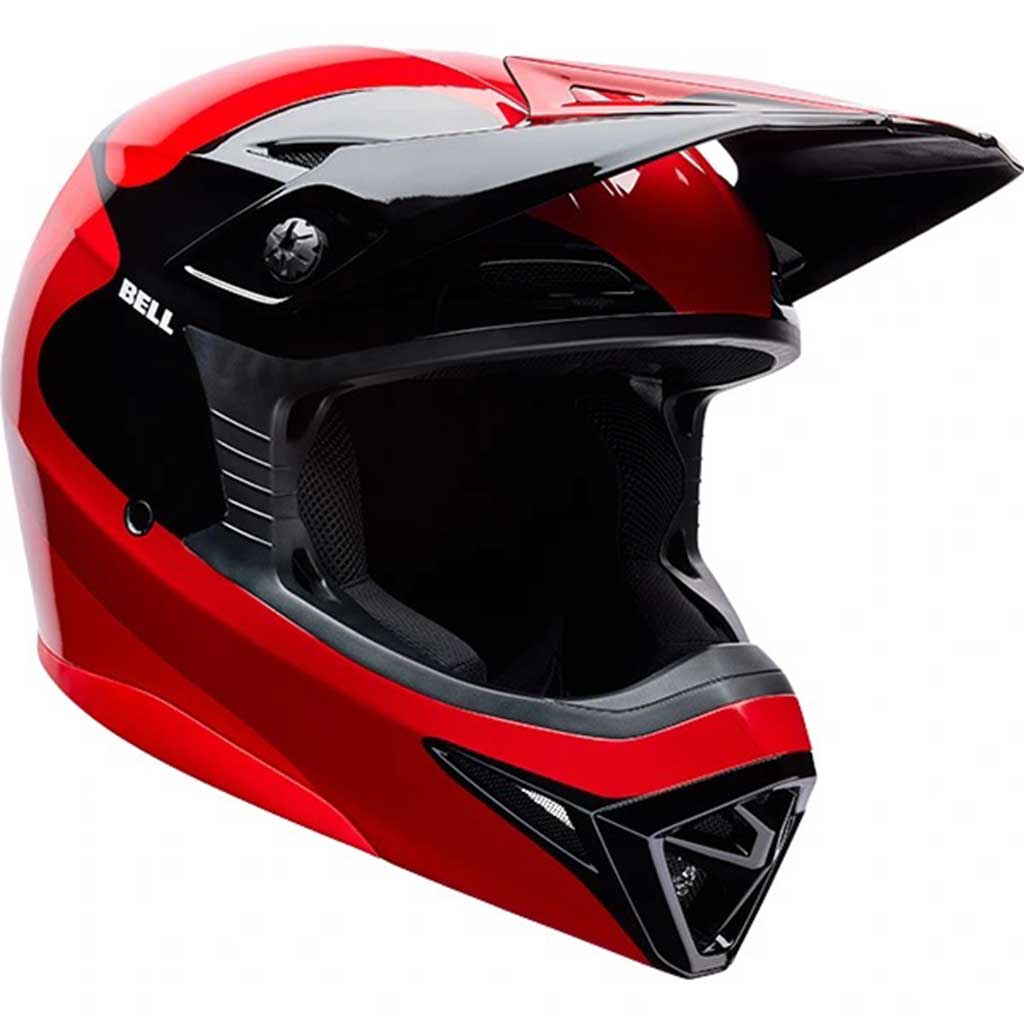 Bell MX-10 MIPS Wave Red Black