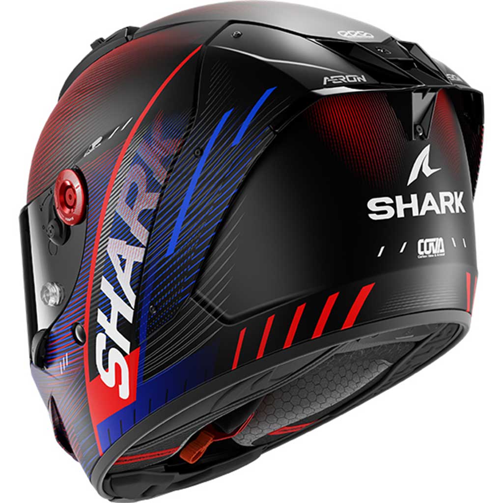 Shark Aeron Speed-Tech Matt DBR Carbon Blue Red