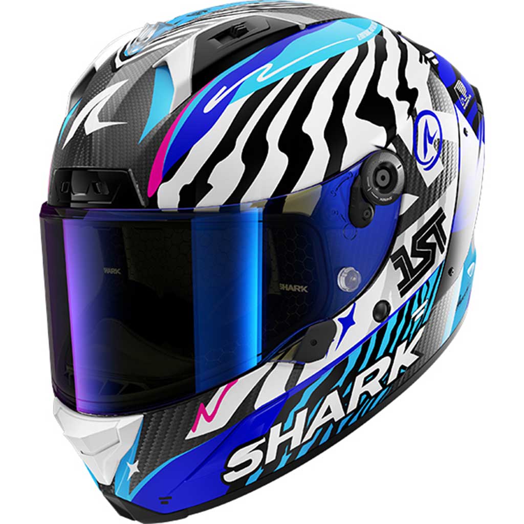 Shark Aeron Speed-Fancy DWB Carbon White Blue
