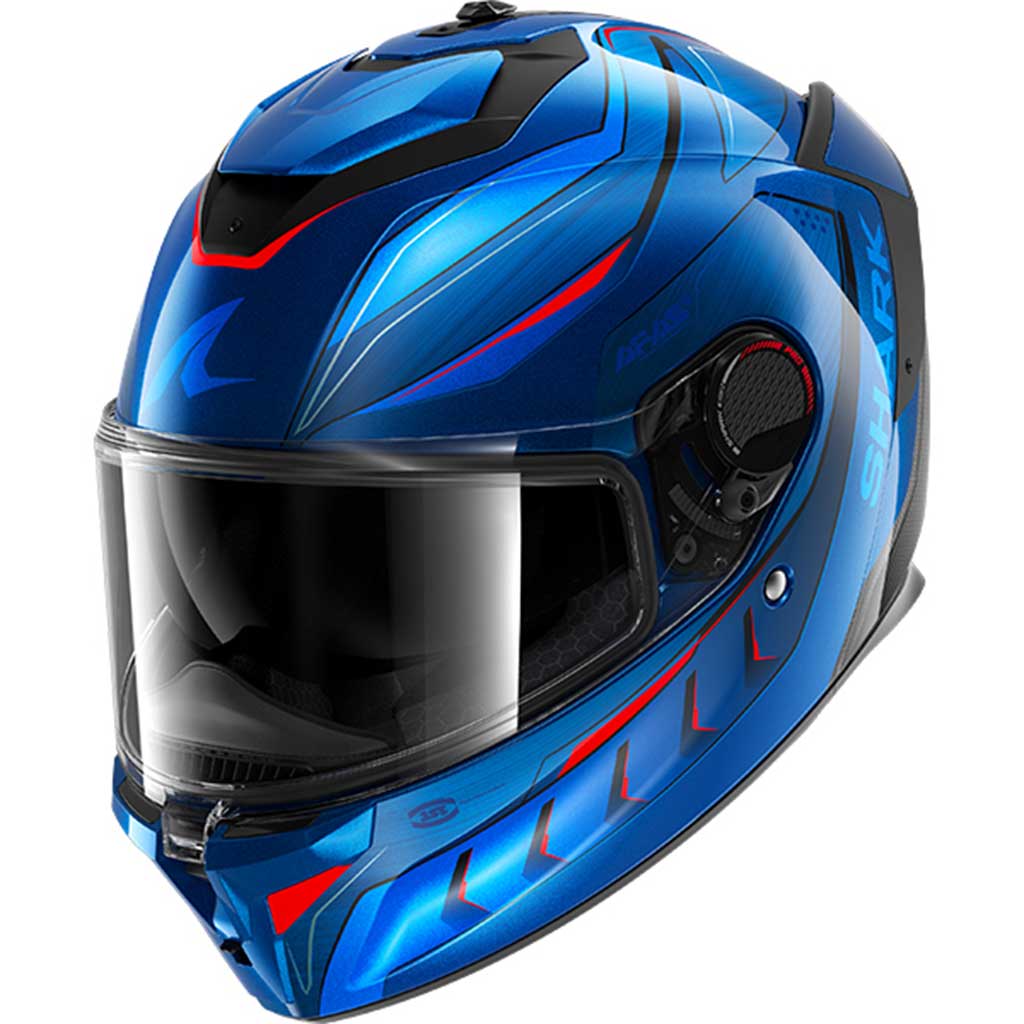 Shark Spartan GT Pro Carbon Mekarium DBO Carbon Blue Orange
