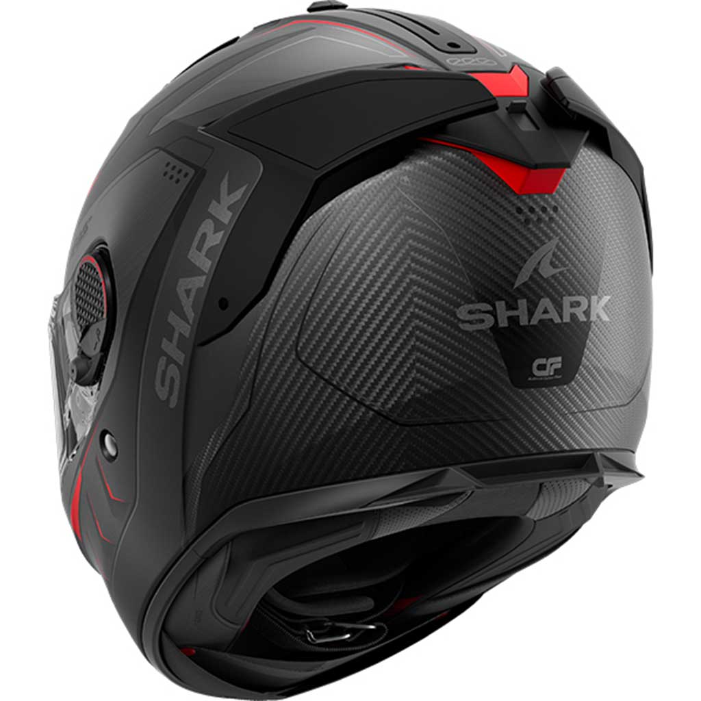 Shark Spartan GT Pro Carbon Mekarium DAR Carbon Anthracite Red