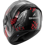 Shark Spartan RS Carbon Shiever DAR Carbon Anthracite Red