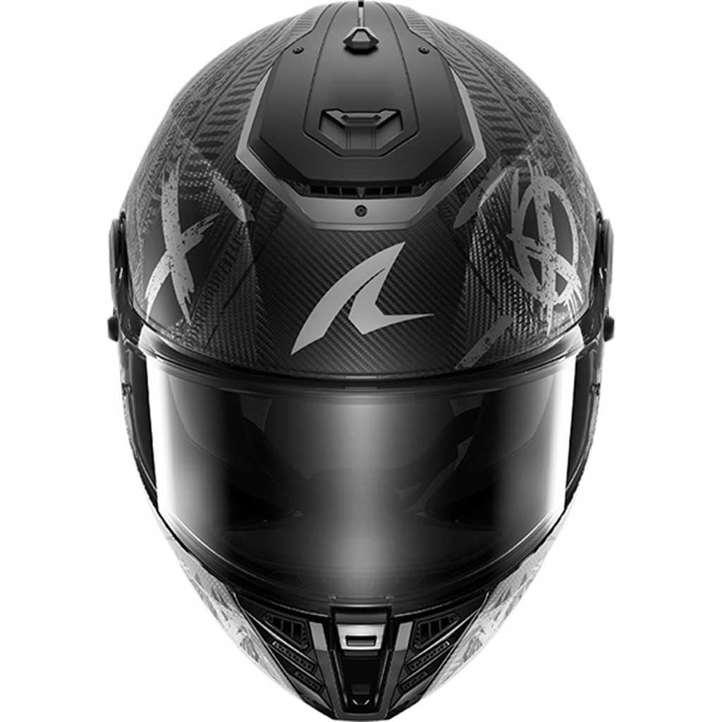 Shark Spartan RS Carbon Shiever DAS Carbon Anthracite Silver