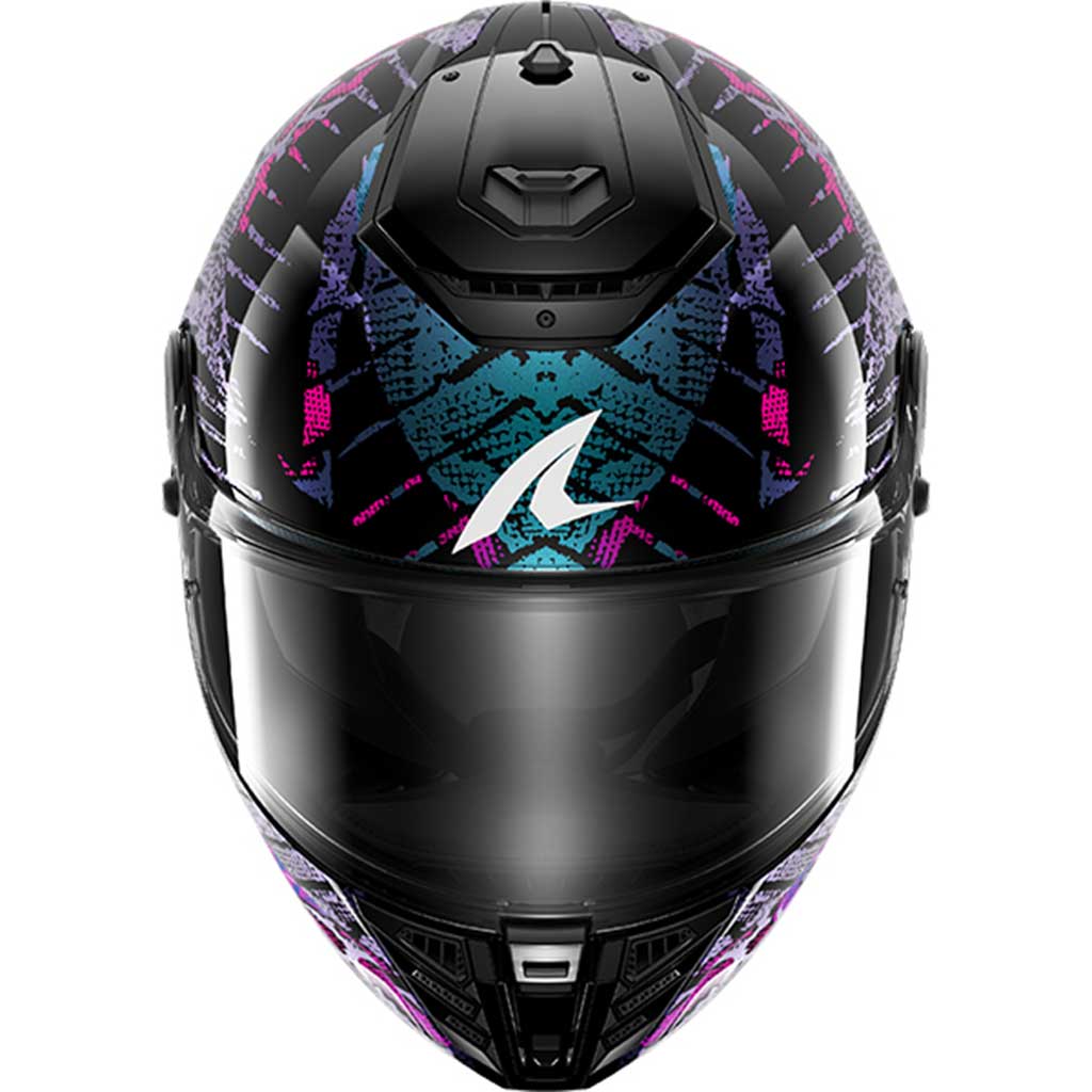 Shark Spartan RS Reptaia KBX Black Teal Violet Pearl