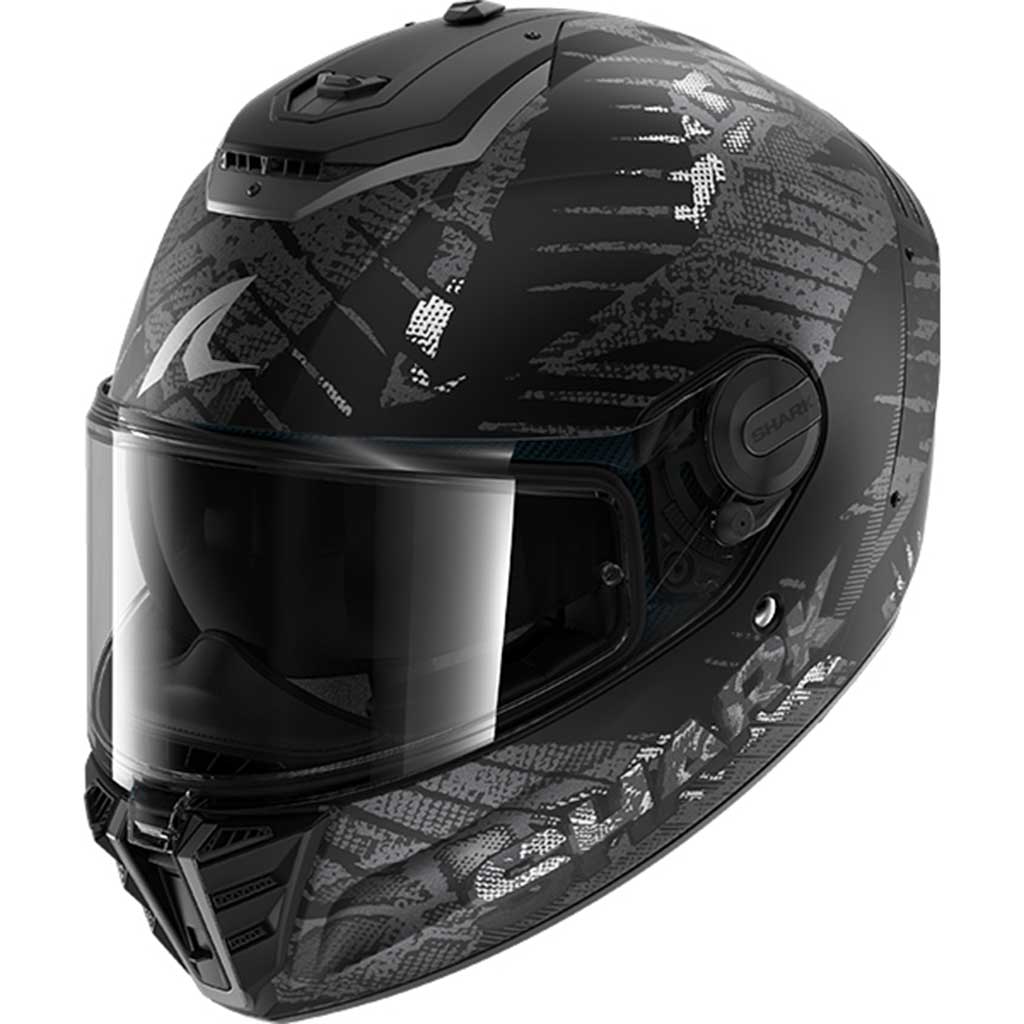 Shark Spartan RS Reptaia Matt KAA Matt Black Anthracite