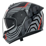 Nolan N60-6 Eclettico 351 Black Metal Grey Red
