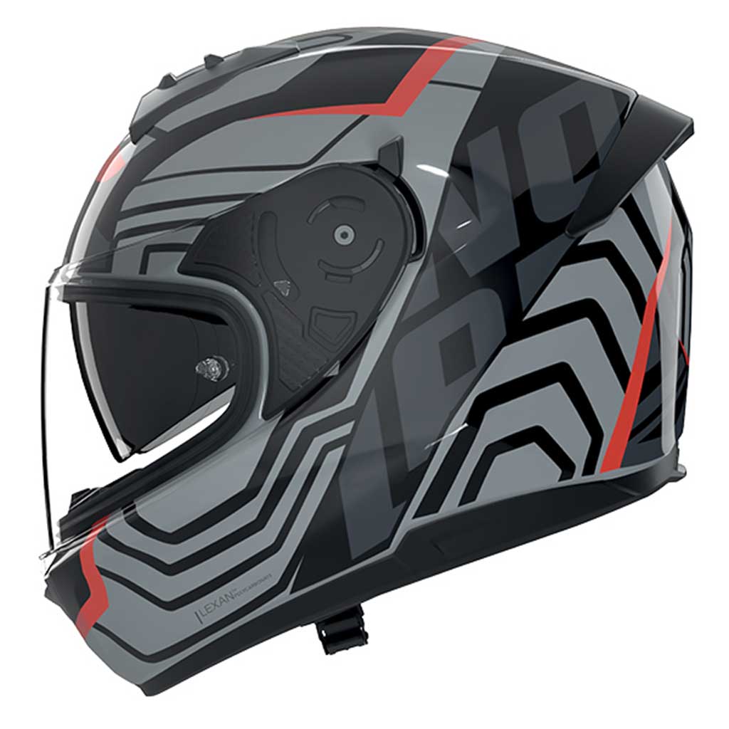 Nolan N60-6 Eclettico 351 Black Metal Grey Red