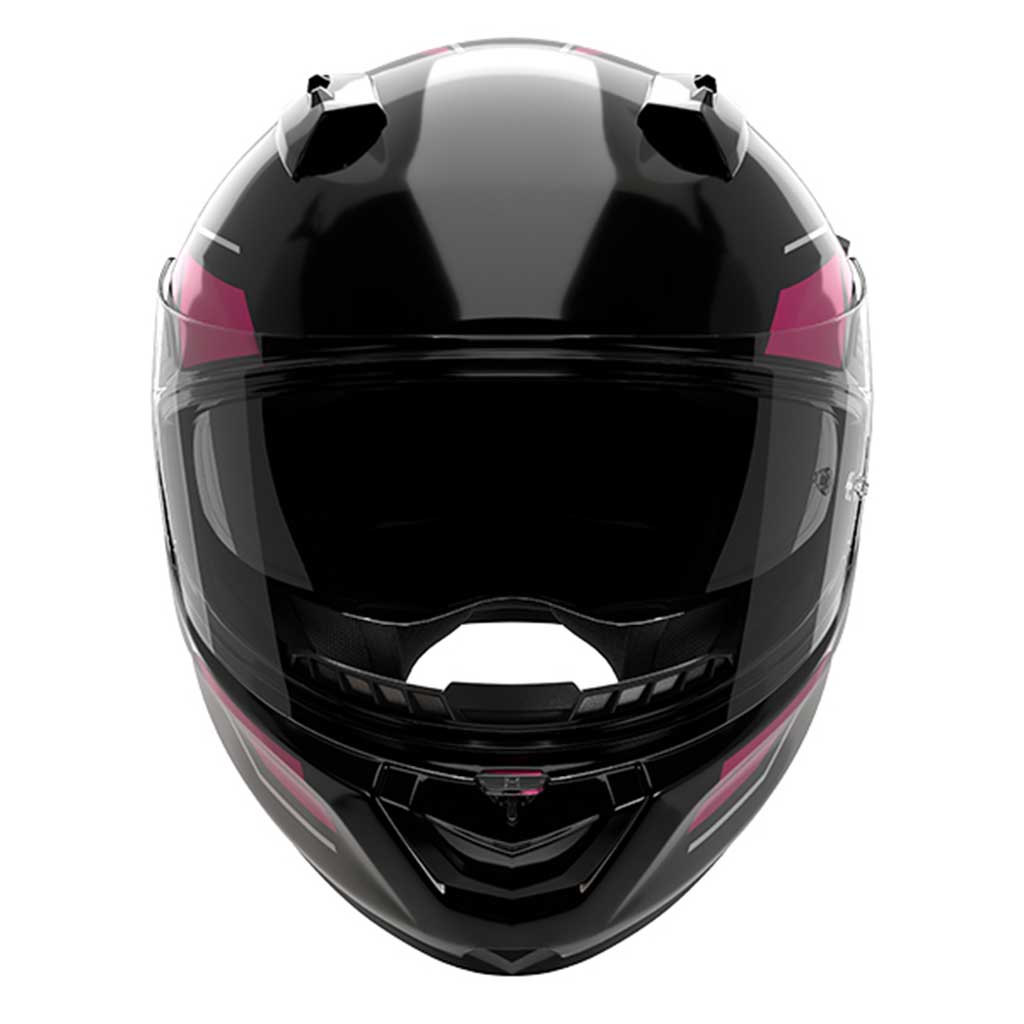 Nolan N60-6 Sincrono 354 Black Fucsia Metal Grey