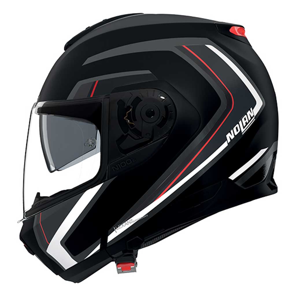Nolan N100-6 Radiante 357 Black Grey Red Matt