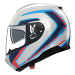 Nolan N100-6 Radiante 358 White Blue Red