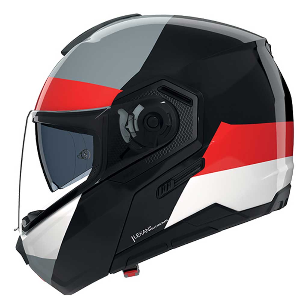 Nolan N90-3 06 Blocco 353 Black. Grey Red White
