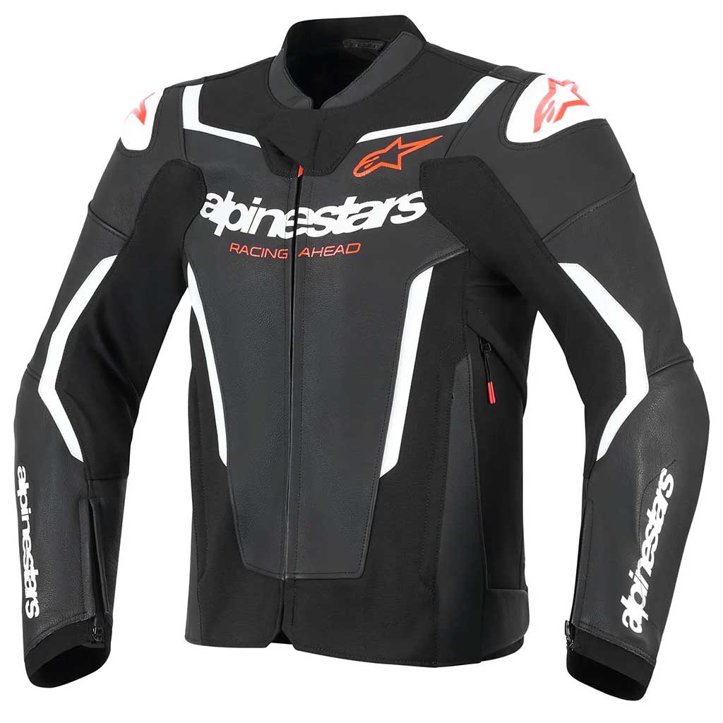 Alpinestars GP Force V2 Leather Jacket Black White