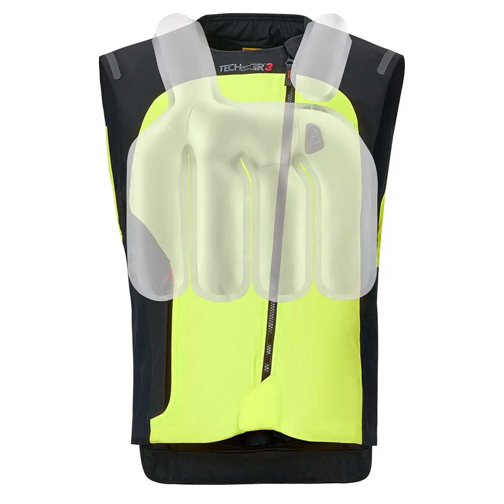Alpinestars Tech-Air 3 V2 System Black Yellow Fluo