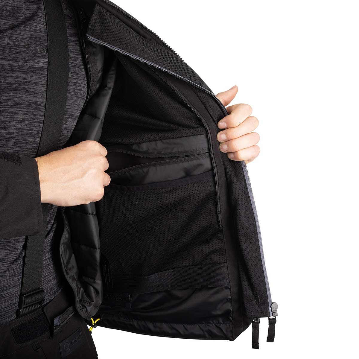 Oxford Hinterland 2.0 Mens Jacket Black Grey Fluo
