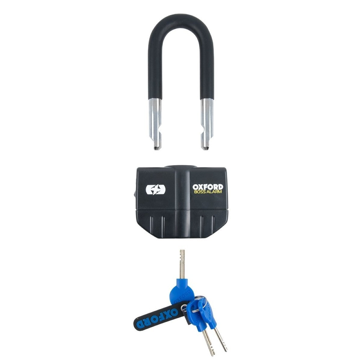 Oxford Boss Alarm 16mm Black + 12mm x 2.0m Chain