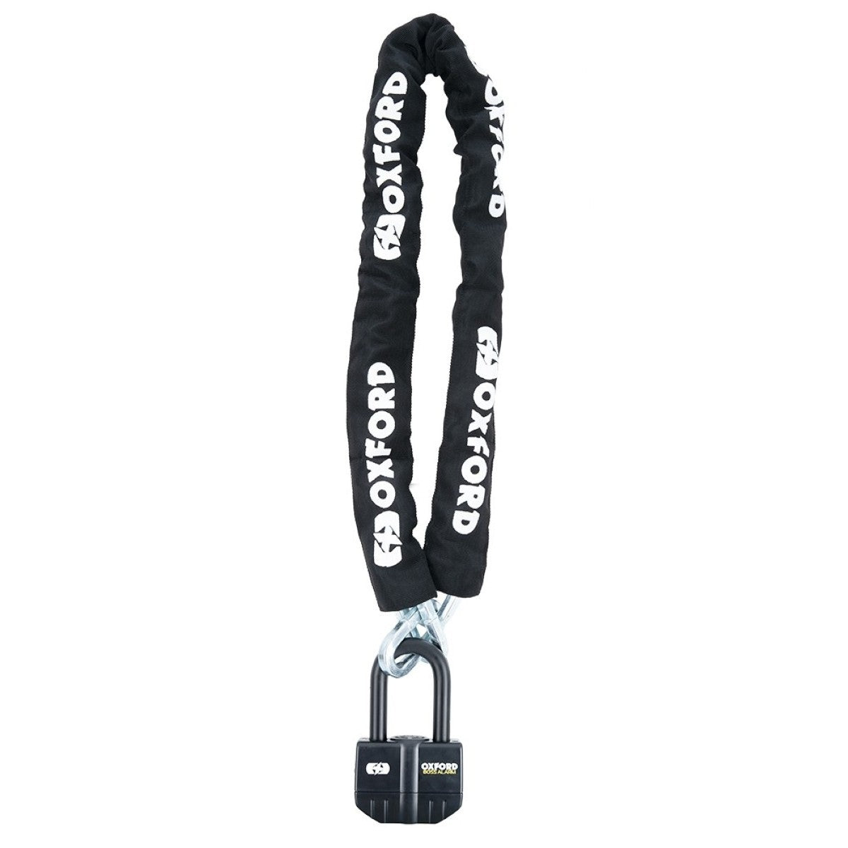 Oxford Boss Alarm 16mm Black + 12mm x 2.0m Chain