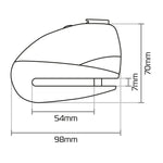 Oxford Screamer7 Alarm Disc Lock Black/Black