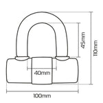 Oxford HD Max 14mm Disc Lock Orange