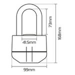 Oxford Boss Alarm 16mm Padlock Black