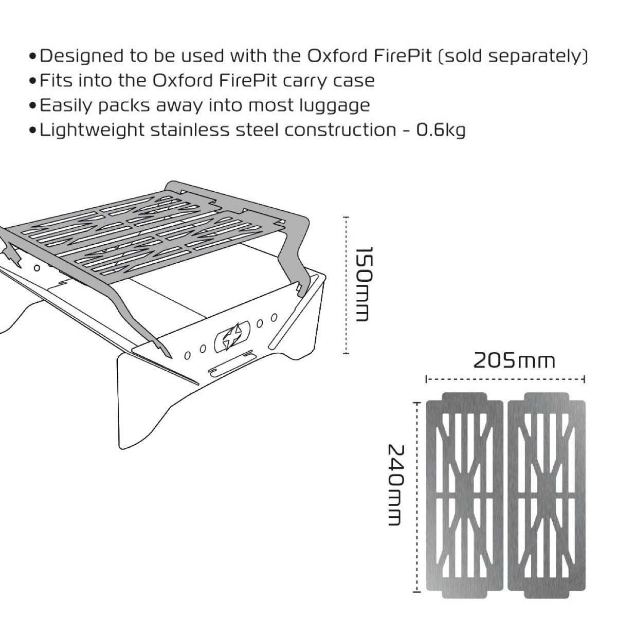 Oxford Grill for FirePit
