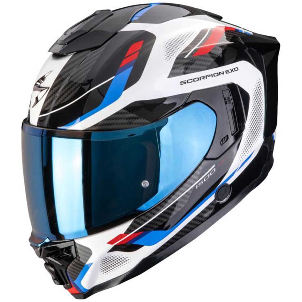 Scorpion Exo 1500 Sleek White Red Blue