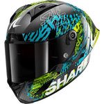 Shark Aeron-GP FIM 2 Speed-Vib Carbon Blue Green