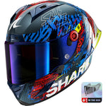 Shark Aeron-GP FIM 2 Speed-Vib Carbon Blue Red