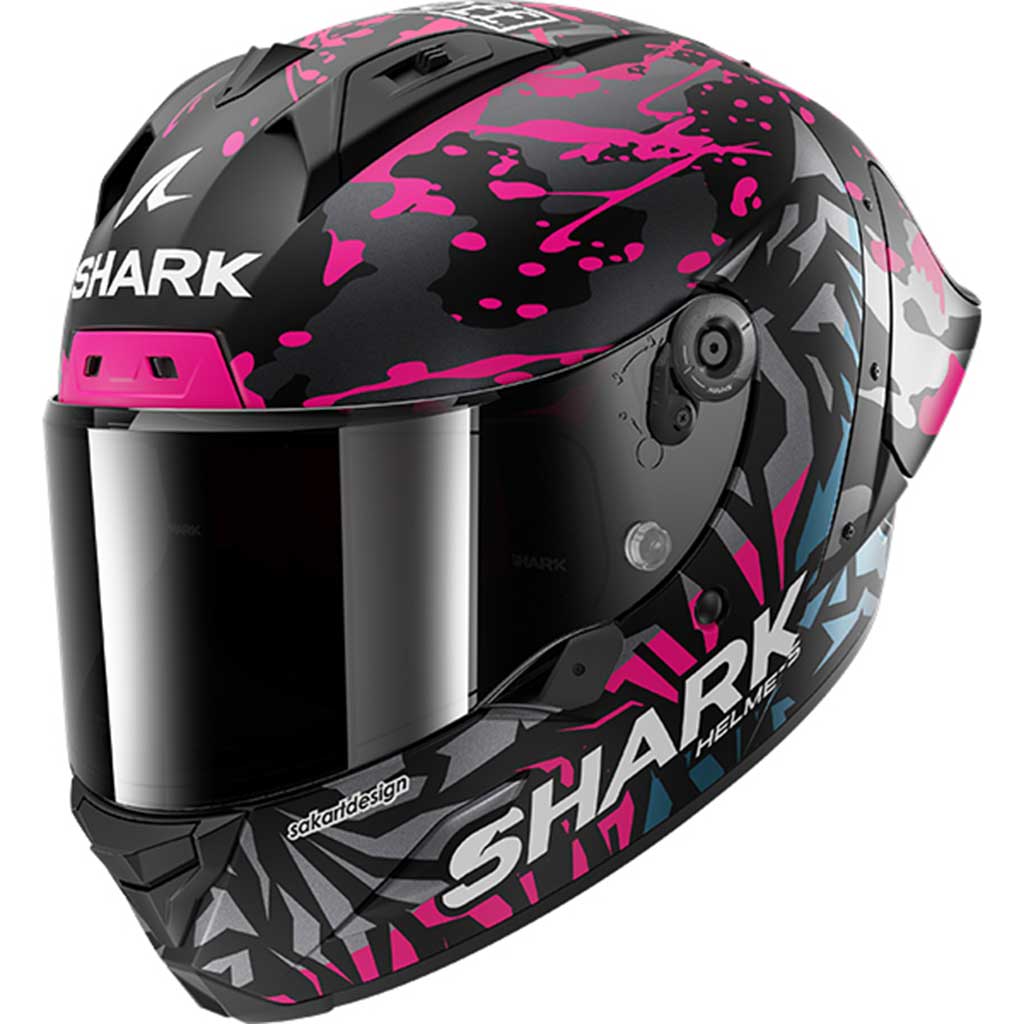 Shark Aeron-GP FIM 2 Redding Carbon Violet Blue