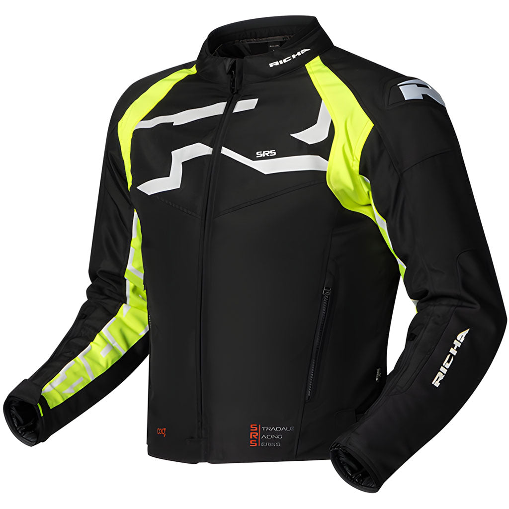 Richa Stradale Tex WP Waterproof Jacket Black F Yell