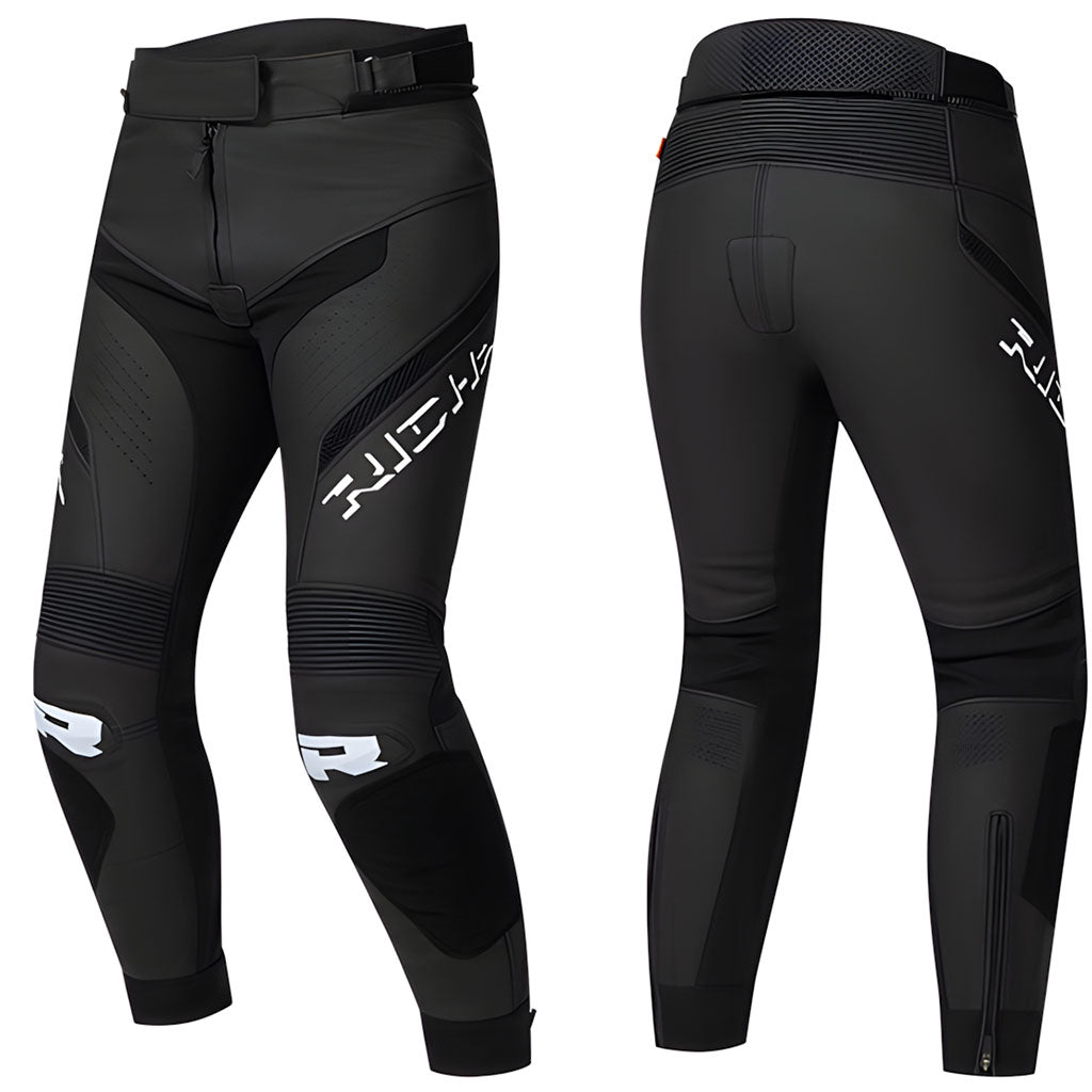 Richa Stradale Evo Leather Ladies Trousers Black White