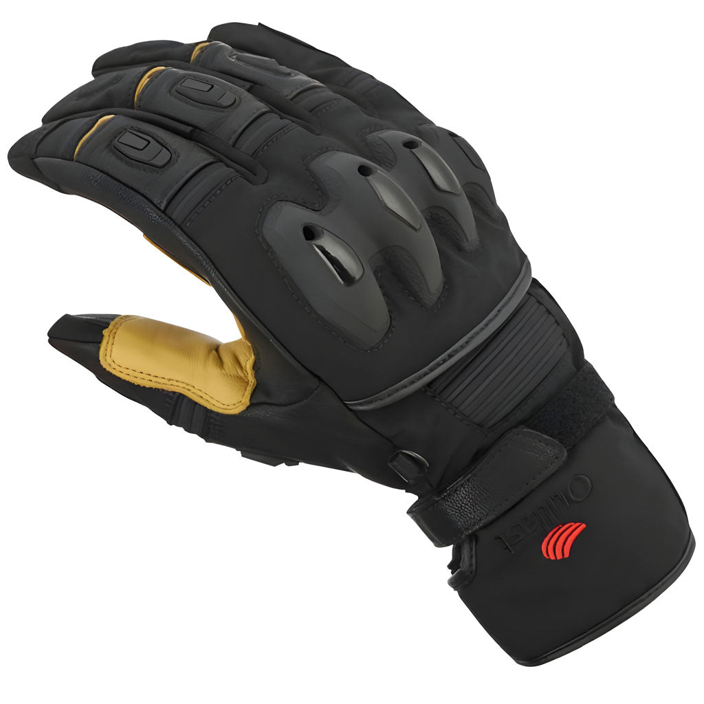 Halvarssons Flon WP Black Motorcycle Gloves
