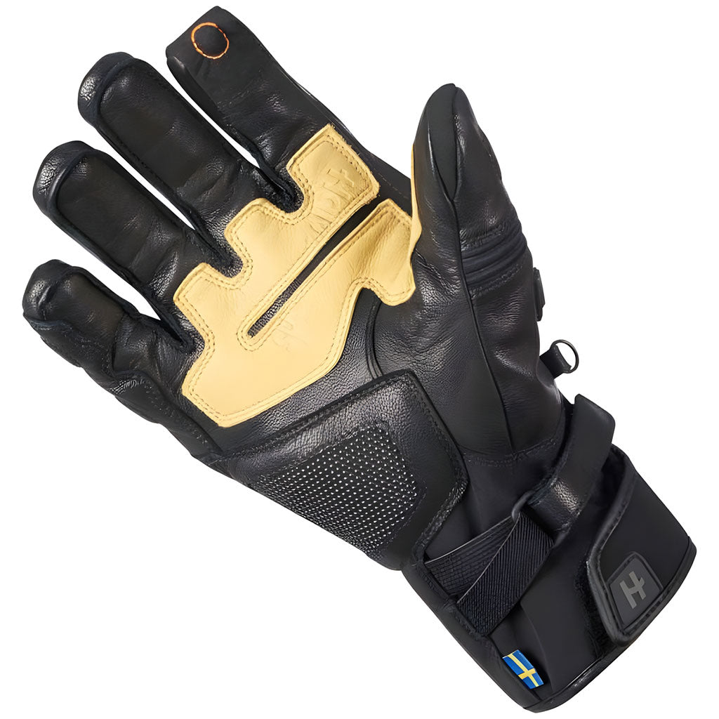 Halvarssons Flon WP Black Motorcycle Gloves