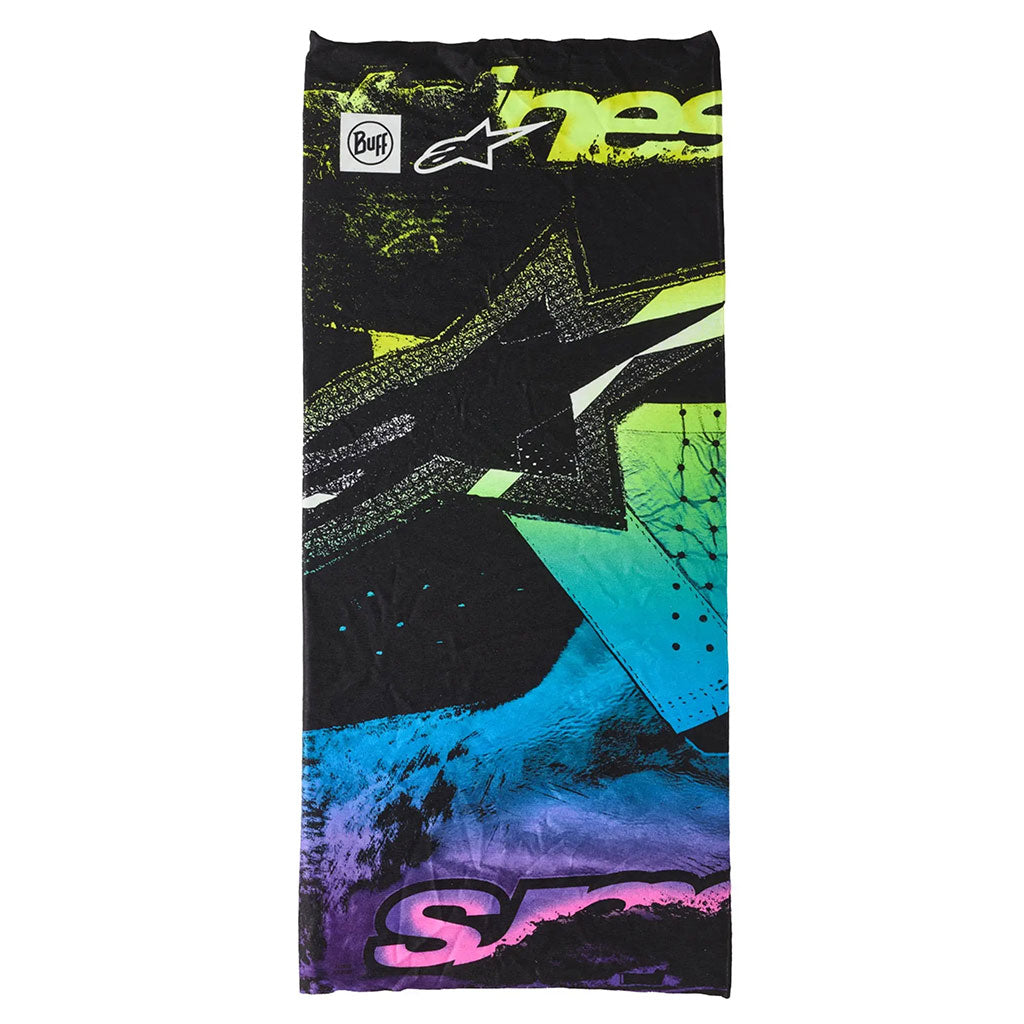 Alpinestars Buff Ignite Neck Tube Black Pink Fluo Yellow