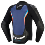 Alpinestars GP Force V2 Leather Jacket Black Blue Red Fluo