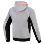 Alpinestars Chrome Superairflow Hoodie Black Mid Grey Red Fluo