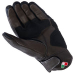 Alpinestars Mustang V3 Leather Gloves Dark Brown Black