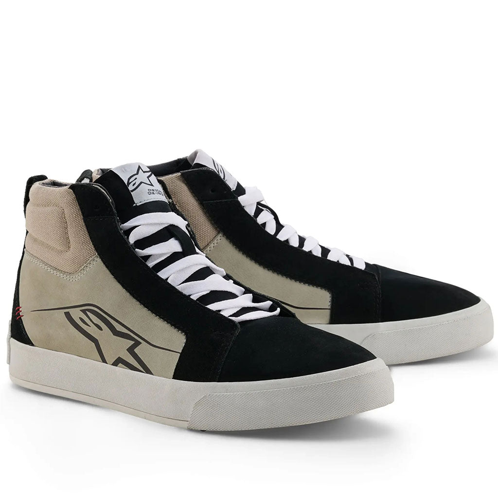 Alpinestars Ride-63 Leather Short Boots Black Cool Grey White