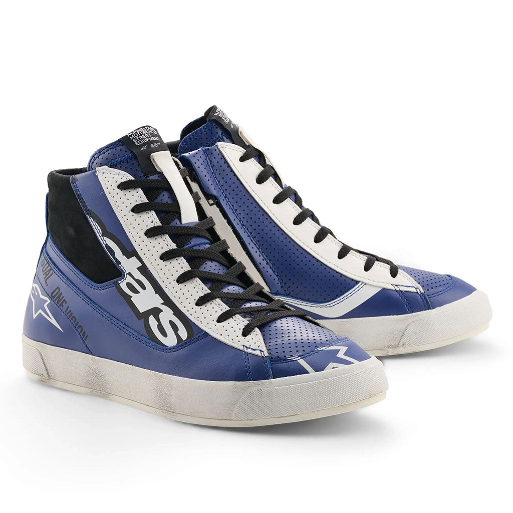 Alpinestars Stated Flair Short Boots Bright Blue White Black
