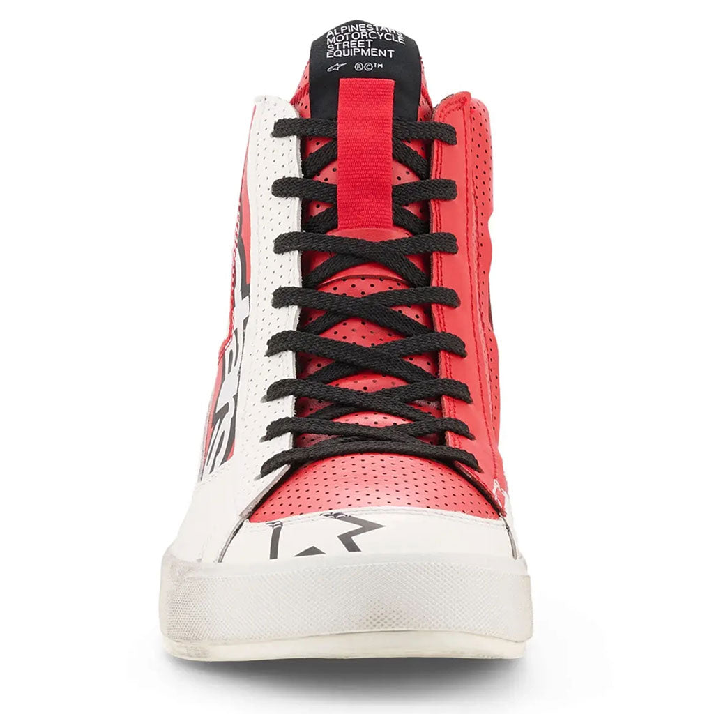Alpinestars Stated Flair Short Boots White Bright Red