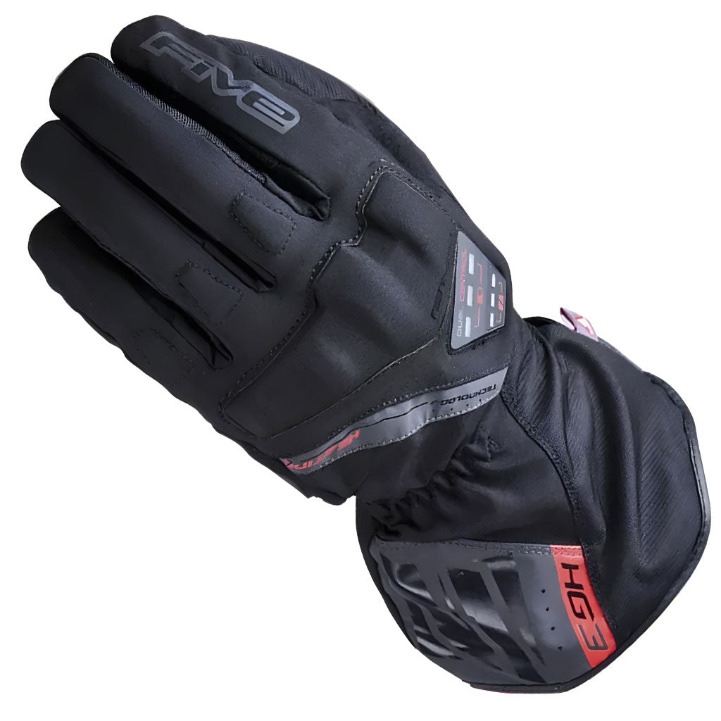 Five HG3 EVO Black Heated Gloves